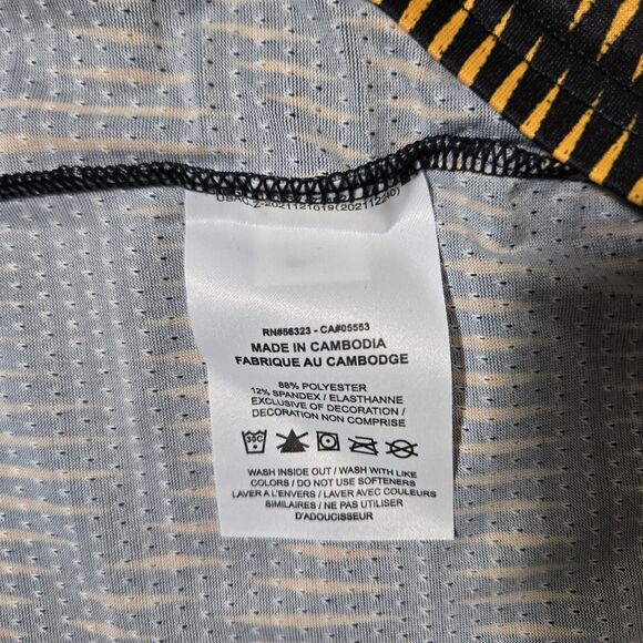 Nike Court Advantage Mens Large Dri Fit Tennis Shirt Black Yellow FD5322-010 L - Picture 5 of 7